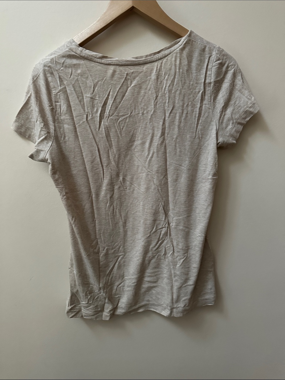 Lands' End Lightweight Scoop Neck Tee - Light Beige - Picture 4 of 4